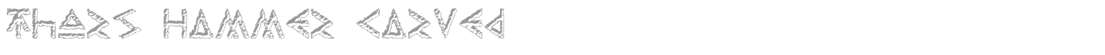 Thors Hammer font preview